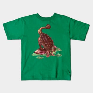 Dapper Ankylosaurus Kids T-Shirt